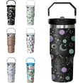 thumbnail image 1 of Gothic Tumbler with Handle and Flip Straw for Women Men, 30oz Moon Phase Stainless Steel Insulated Cup, Goth Witch Water Bottle Travel Coffee Mug Gifts, 1 of 6