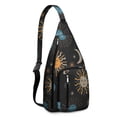 thumbnail image 1 of Gothic Unisex Sling Bag Durable Waterproof Crossbody Chest Pack for Daily Commute School & Outdoor Trips, 1 of 4