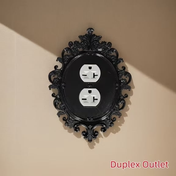 Gothic Victorian Style Single & Double Pole Switch Plates - Classic Retro Design for Home & Office Wall Decor