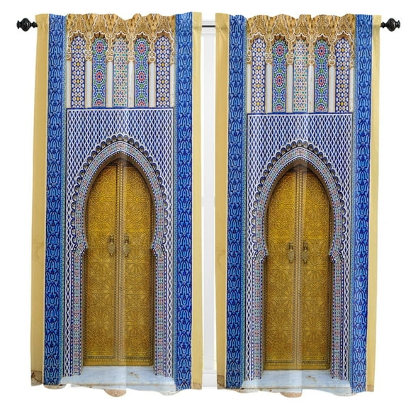 Gothic Vintage House Decorative Window Curtains for Living Room the Bedroom Home Interior Kids Room Decoration Drapes Curtains