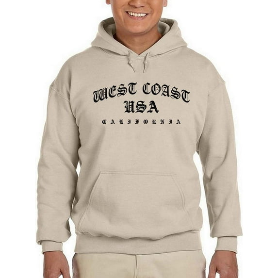 Gothic West Coast Banner Hoodie Men -Image by Shutterstock, Male 4X-Large