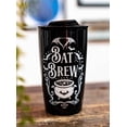 thumbnail image 1 of Gothic Wicca Sacred Bat Brew Magic Cauldron Ceramic Travel Coffee Mug Cup 12oz, 1 of 8