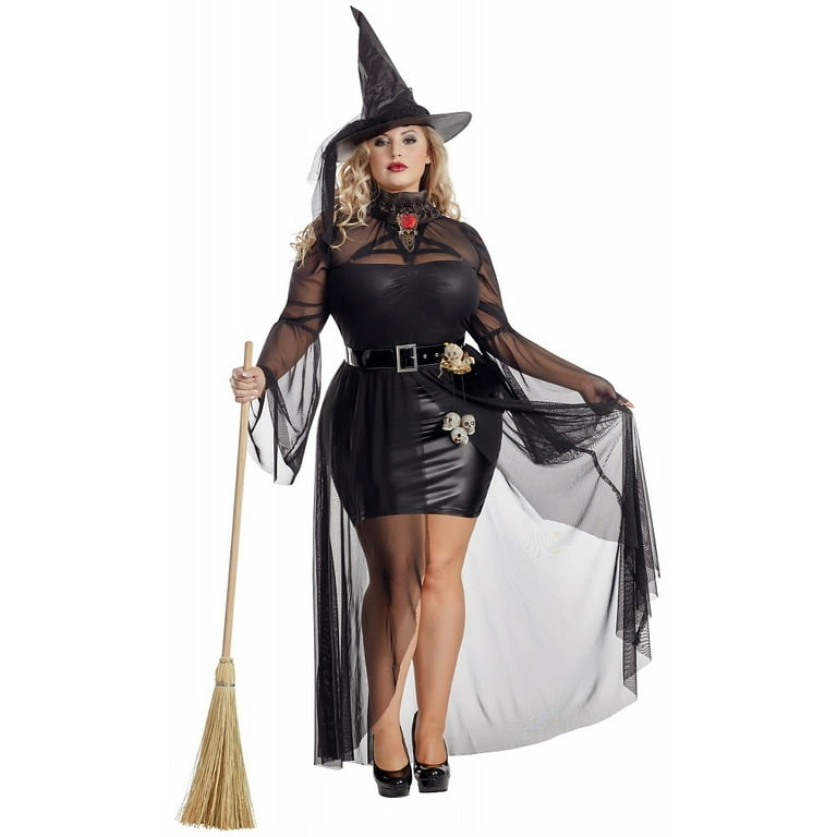 Gothic witch 2025 costume plus size