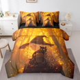thumbnail image 1 of Gothic Witch Bed in a Bag Queen Comforter Set 7 Piece Anime Sheet Set with Comforter,Cartoon Japanese Bedding Sets,Japan Anime Gifts Bed Set Botanical Goth Room Decor, 1 of 5
