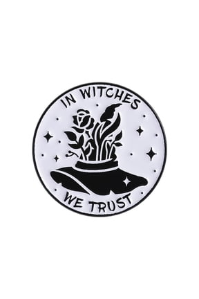Gothic Witch Enameled Brooch Black Cats Moons Punk Styles Decorative Clothing Pin Accessories For Halloween