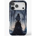 Shell Castle Design Gothic Woman and Castle Dark Blue Tough Case for Apple iPhone Series ...