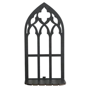 Mystical Floating Wall Shelf Black Hollowed Window Frame Shelves for Crystals Display Bedroom Decorations