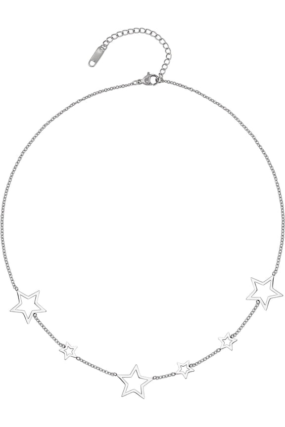 Gothic Y2k Star Choker Necklace, Star Necklace Y2k, Christmas New Year Jewelry Gift For Women