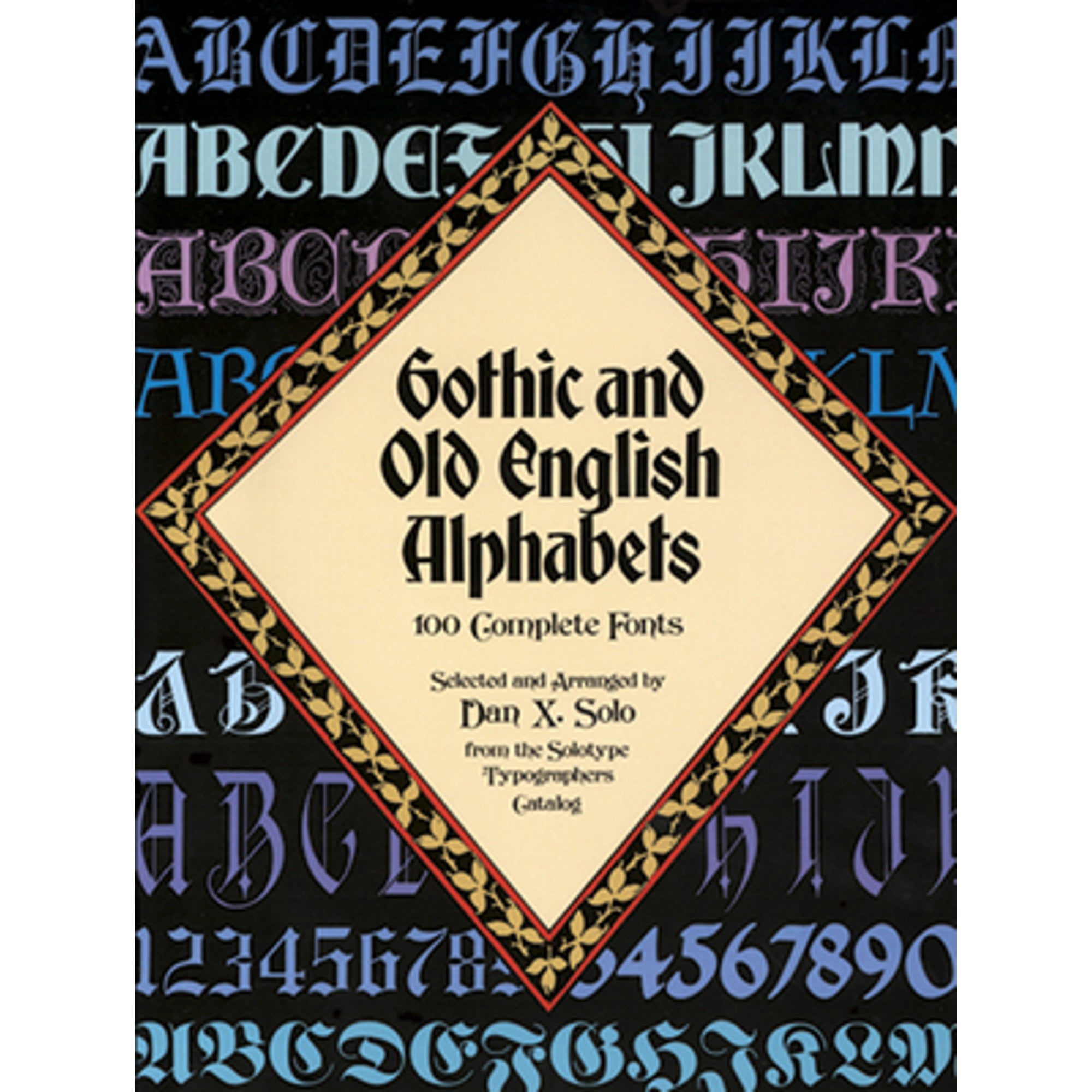 Old English 3 Alphabet and Numbers - Mylar Uppercase and Lowercase Alphabet for Hand Painting, Drawing & Cutting - Perfect for Lettering on Wood