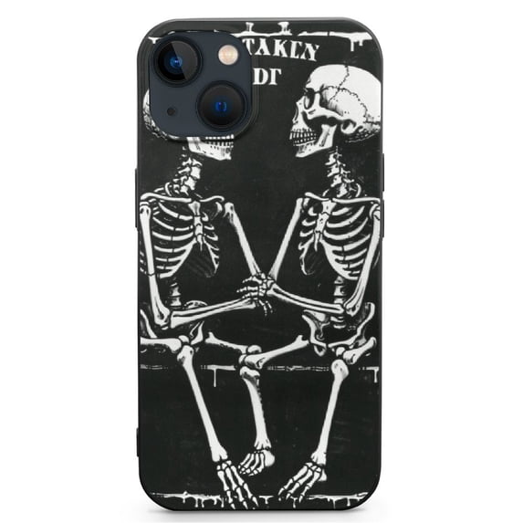Gothic design, with waiting skull pattern phone case, it is a high-quality PC plastic protective case Suitable for iPhone 13/iPhone 14 full range phone cases