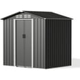 Gotland 10FT x 8FT Metal Storage Shed for Outdoor with Design of