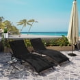 Gotland Patio Lounge Chair,3 Pieces Chaise Lounge Outdoor Folding ...