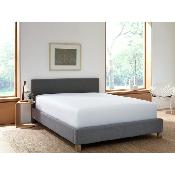 Goto Bedding Classic Percale Fitted Sheet, California King Sheets, White