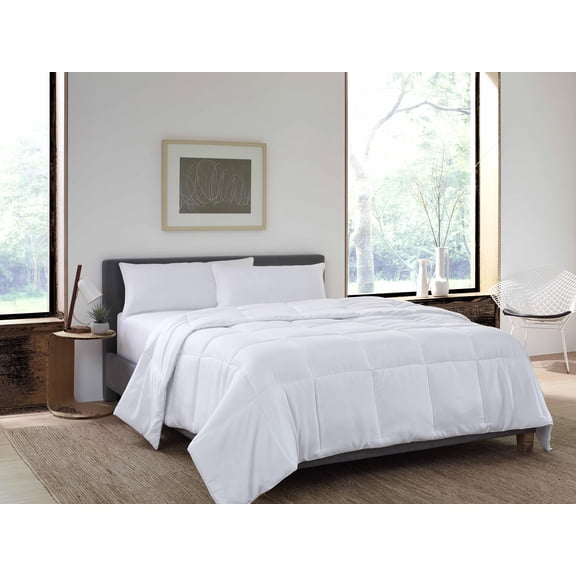 Goto Bedding Down Alternative Comforter with Corner Tabs - Ultra-soft, All-Season Microfiber Comforter sets, King Size Comforter Sets, Gray