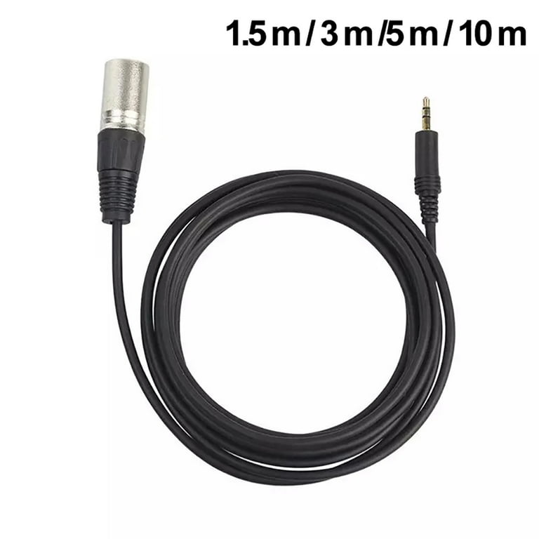 Gotofar 3.5mm Stereo Jack Plug to 3 Pin XLR Male Microphone Audio Cable Cord  Adapter 