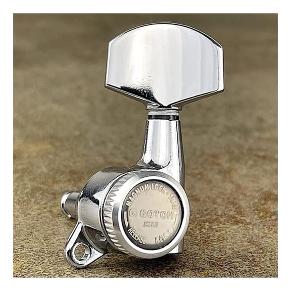 Gotoh Locking Machine Heads - 6 Set - SG381-01 MG-T-01 - Traditional Tuners - 16:1 Ratio - Smooth Action - Includes Mounting Hardware