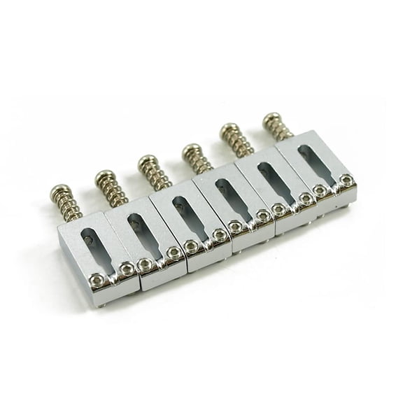 Gotoh Solid Steel Tremolo Saddle Set - CHROME