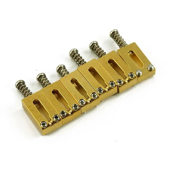 Gotoh Solid Steel Tremolo Saddle Set - GOLD