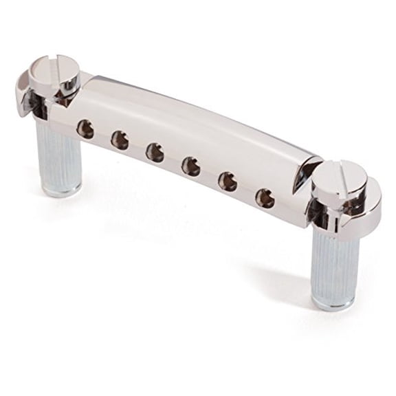 Gotoh 'Stop' Tailpiece, with US 5/16-24 Mounting Studs, Nickel