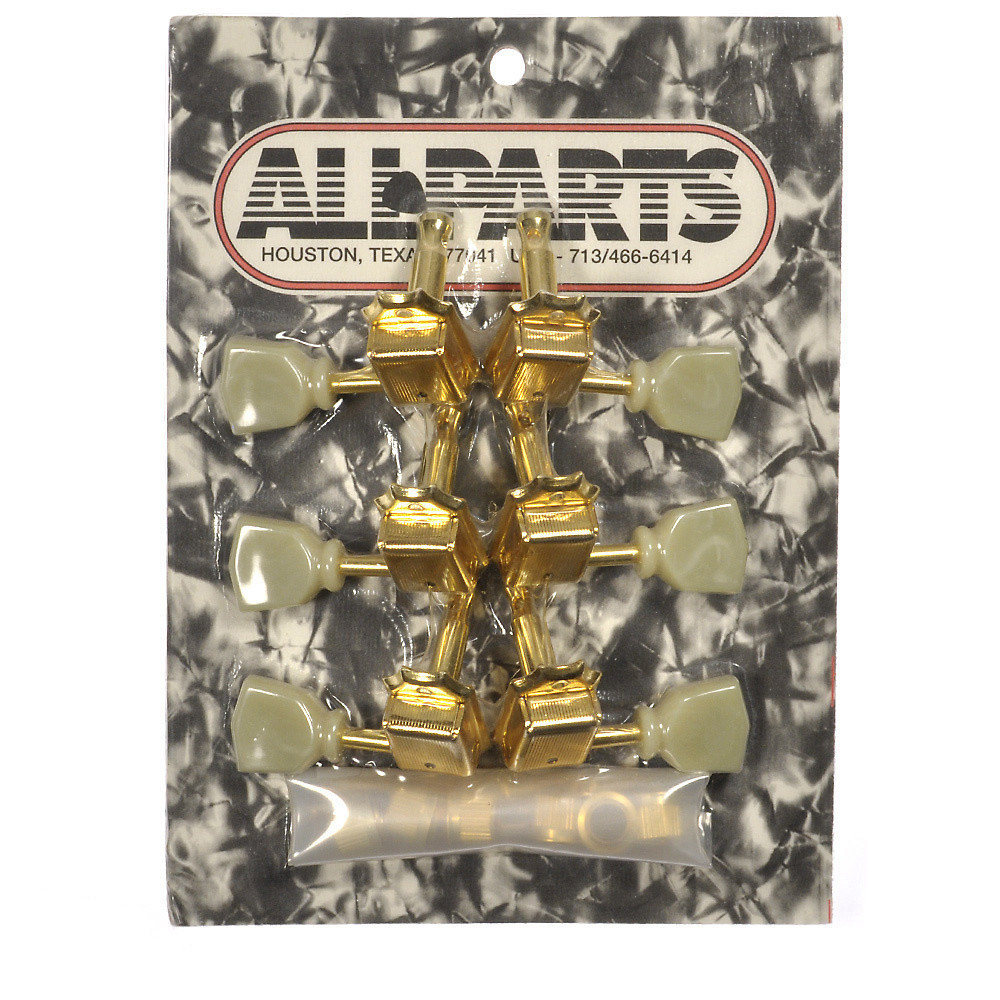 Gotoh Vintage Style Tuning Keys 3x3 - Gold