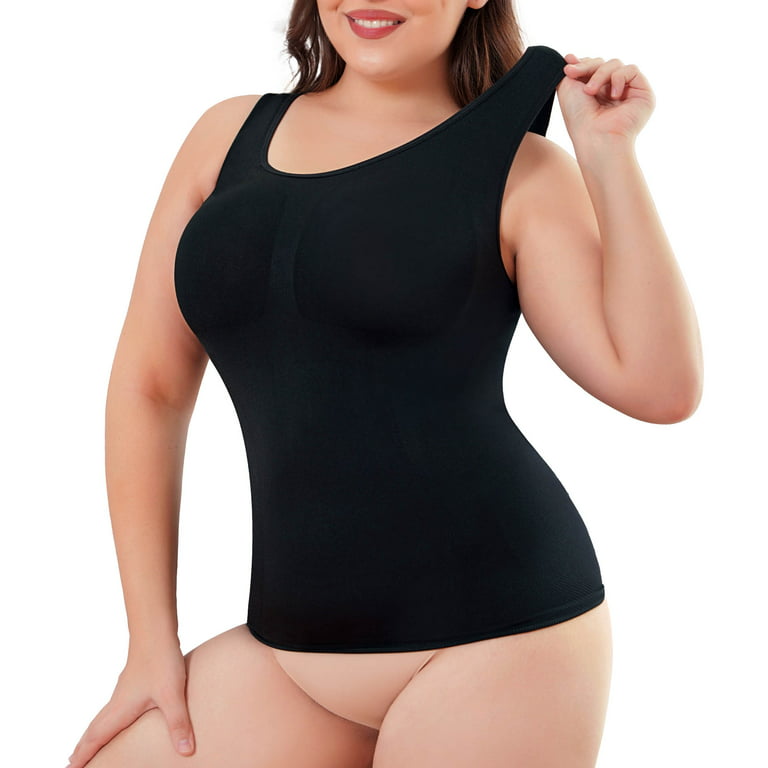 Women Lace Camisole Tank Tops Tummy Control Compression Cami Body