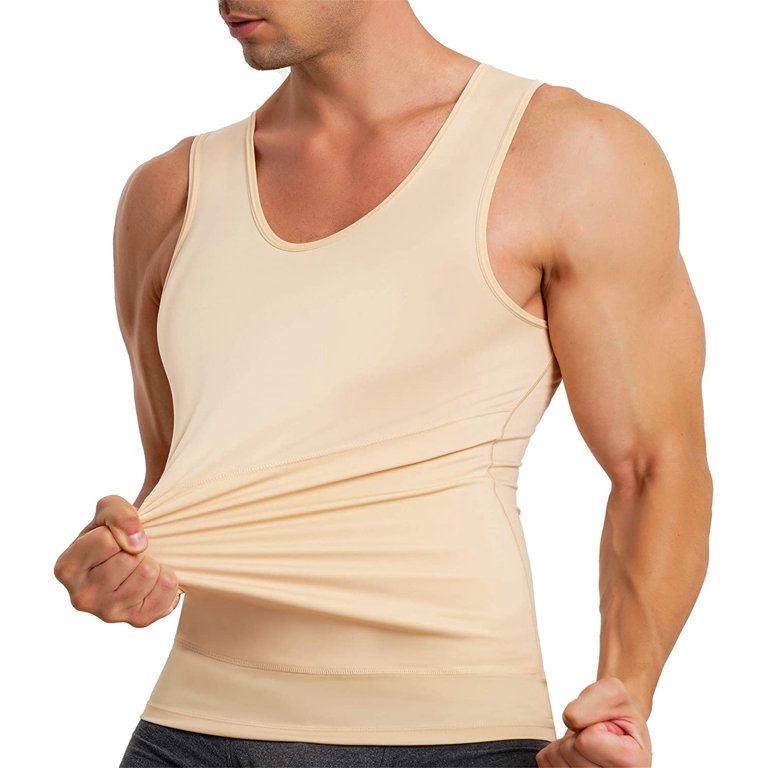 Gotoly Compression Shirt Men Undershirts Tank Top Slimming Vest