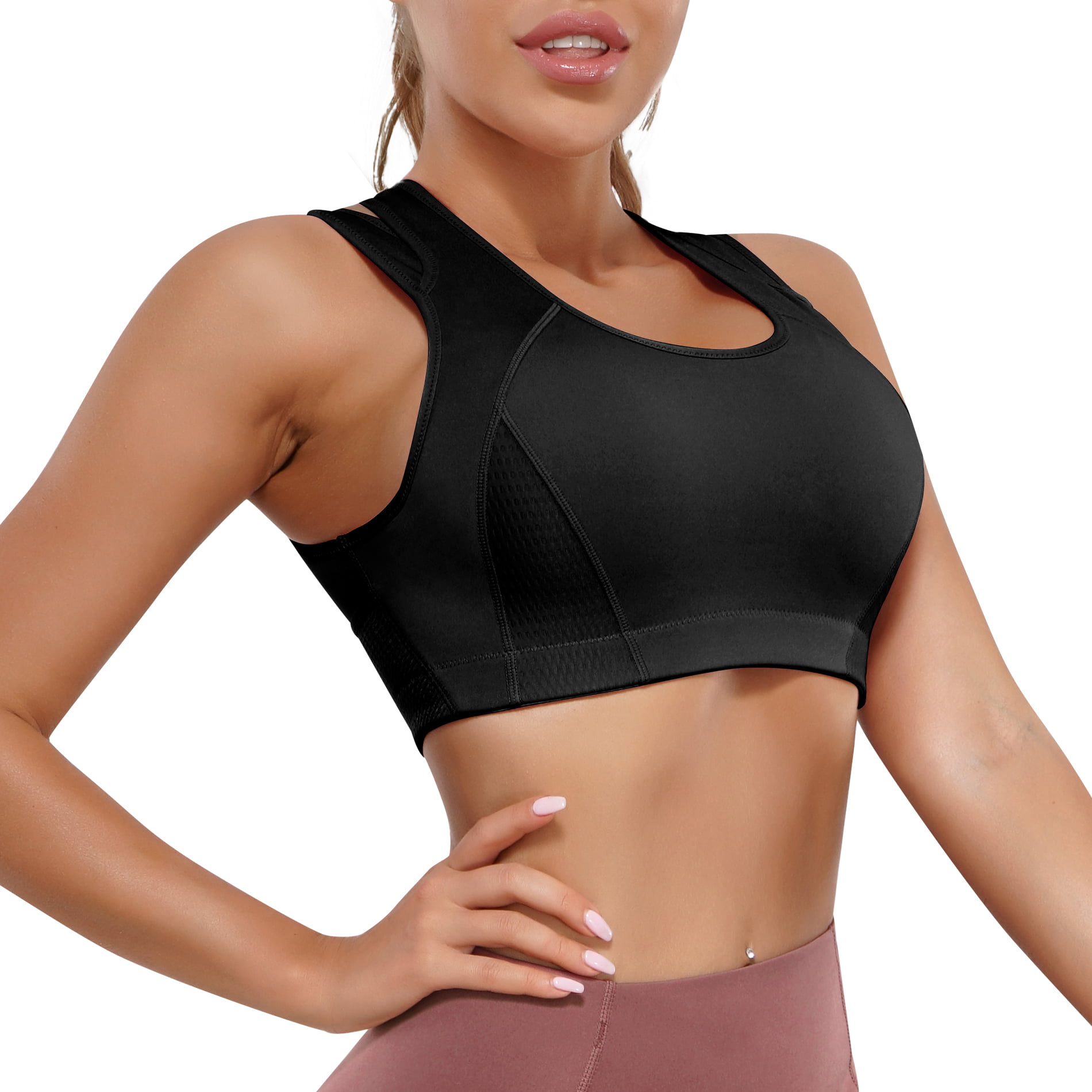 Gotoly High Impact Sports Bras for Womens Adjustable Racerback