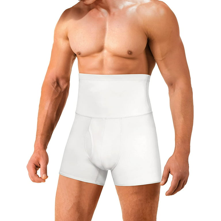Gotoly Men Tummy Control Shapewear Shorts High Waist Slimming Body