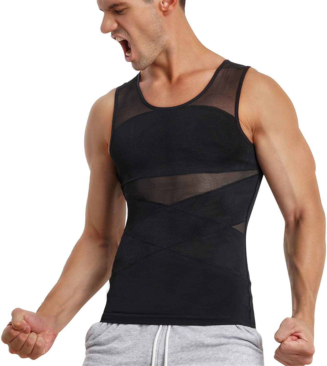 Buy GotolyMen Compression Shirt Shapewear Slimming Body Shaper