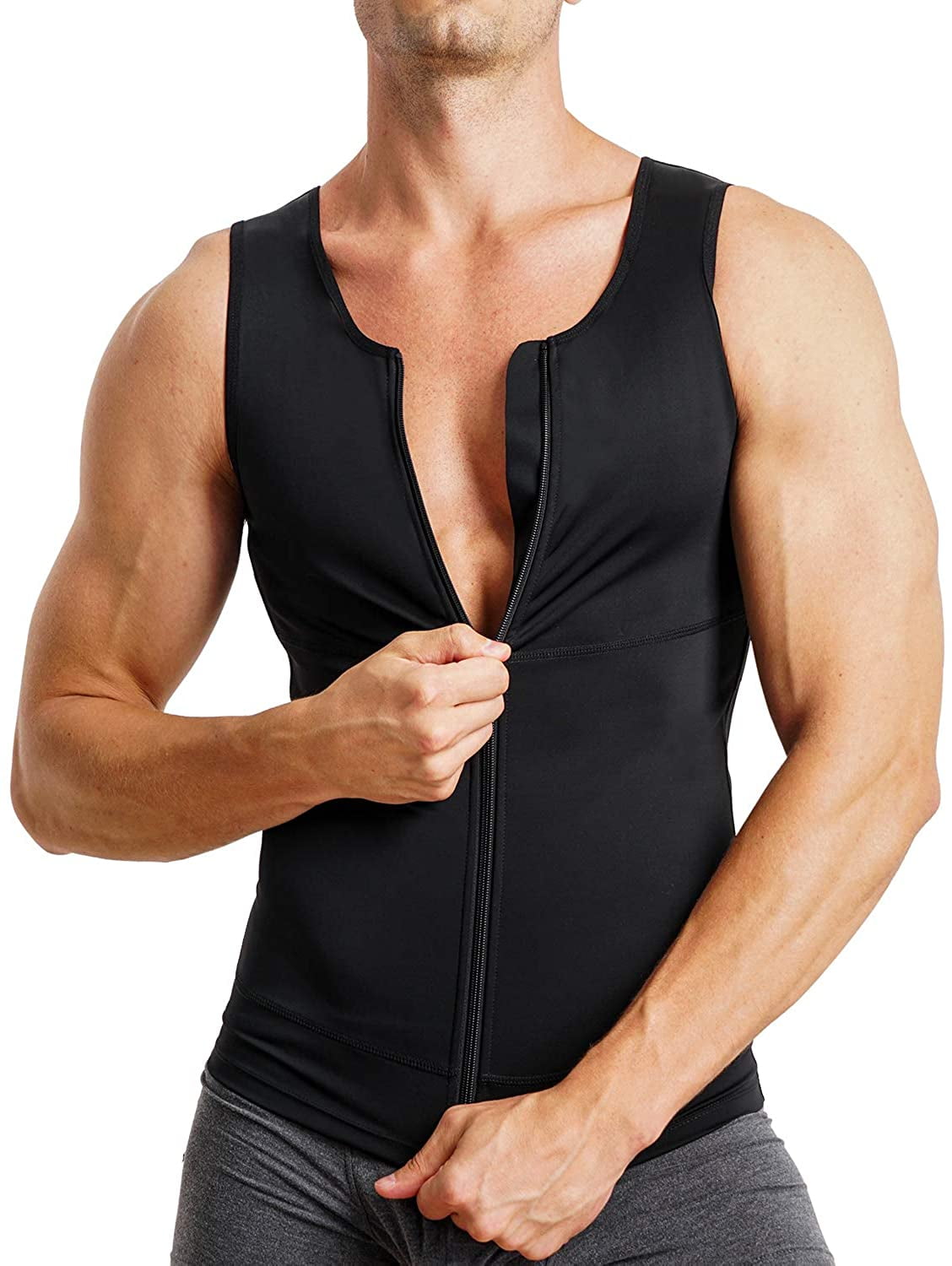 Mens Body Control Shaping Vest - Black