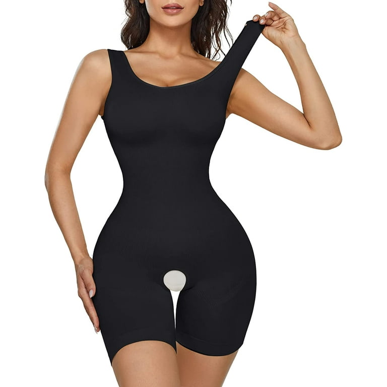 Women's Shapewear Bodysuit Tummy Control Body Shaper for Women,Black-Large
