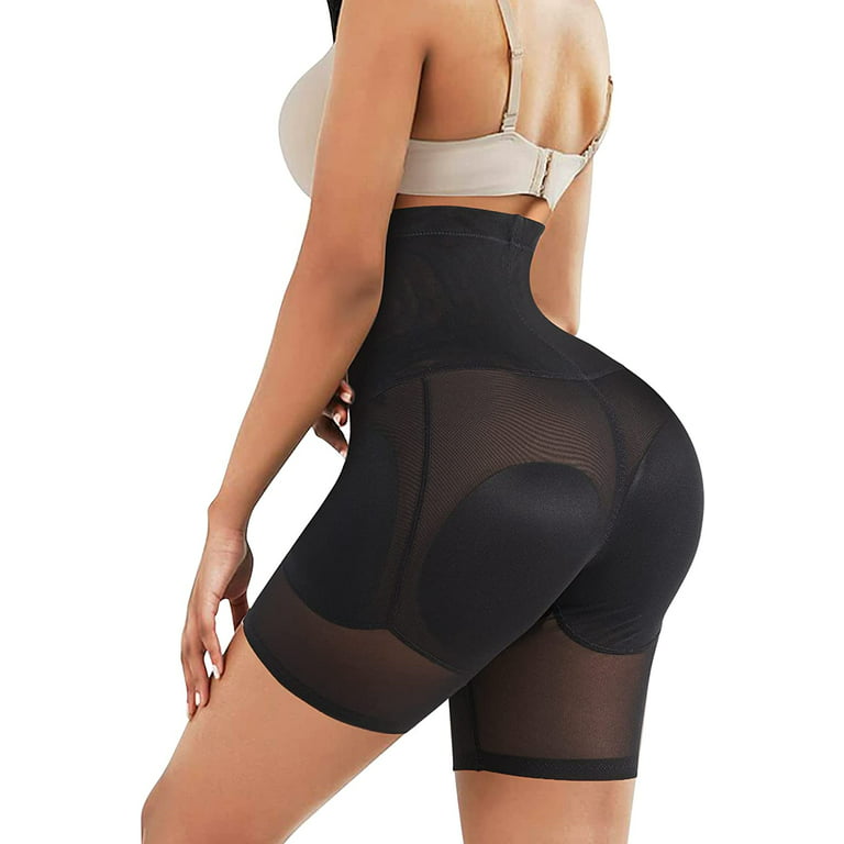 Women's Padded Panties Butt Hip Enhancer Shapewear Seamless Hip Lifter Body  Shaper Black Large