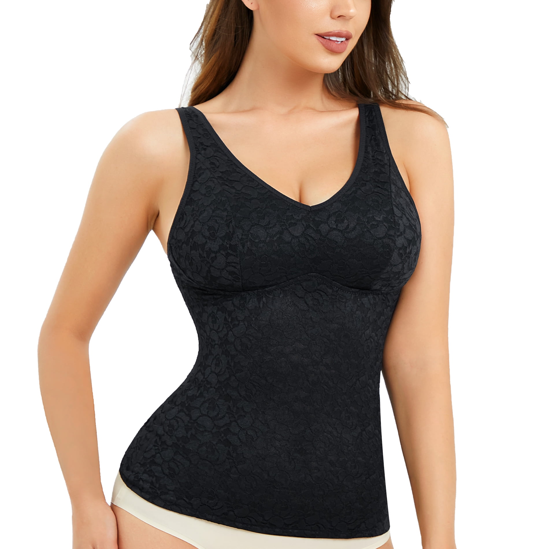 Gotoly Cami Shaper Tummy Control Camisole Shapewear Tank Tops Scoop Neck  Seamless Compression Top Vest Body Shaper (Black, Large-X-Large) :  : Clothing, Shoes & Accessories