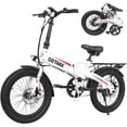 thumbnail image 1 of Gotrax 20" Folding Electric Bike for Adults, 48V 10Ah, 40 Miles & 20 MPH, 500W Peak Motor, UL2849, White, 1 of 8