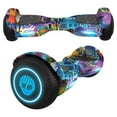 thumbnail image 1 of Gotrax Edge Hoverboard for Kids Adults, 6.5" Tires 6.2mph & 2.5 Miles Self Balancing Scooter, Galaxy, 1 of 10