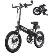 Gotrax F1V2 20" Adult Folding Electric Bike, 50 Mile Long Range, 48V 10.4Ah Battery, 20MPH Speed, Compact & Portable, Black