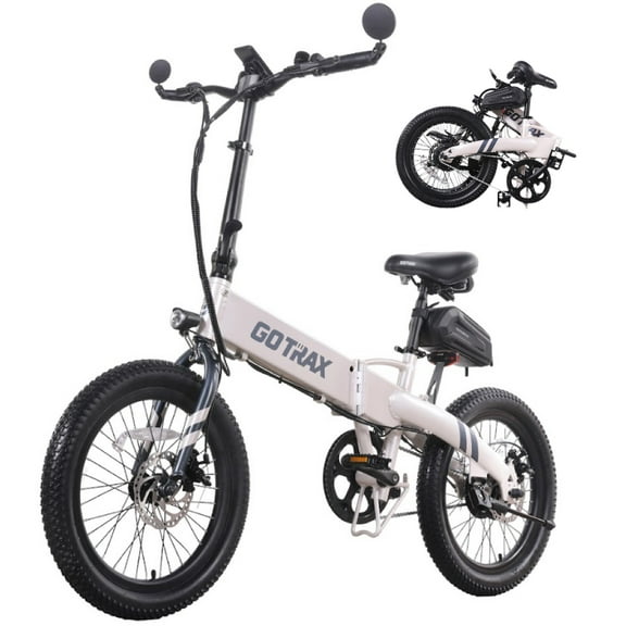 Gotrax F1V2 20" Adult Folding Electric Bike, 50 Mile Long Range, 48V 10.4Ah Battery, 20MPH Speed, Compact & Portable,Gray