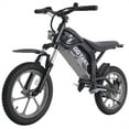 thumbnail image 1 of GOTRAX Fitz16 Electric Dirt Bike for Kids Ages 8+,350W Motor, 16" Off-Road Tires, Dual Suspension, 15.5 MPH, 16-Mile Range, LED Headlight,Black, 1 of 15