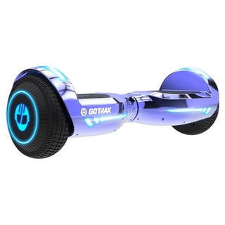 Hoverboard electrique scooter électrique gyropode tout terrain 8.5 ''  hummer tout-terrain avec bluetooth led moteur puissant cadeau iéal bleu  chromé Cool&fun - Conforama
