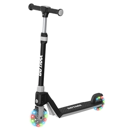 Gotrax K03 Kids Kick Scooter with 5" LED Light-Up Wheels, Lightweight 4.6 lbs, One-Click Detachable, Adjustable Handlebars, Anti-Slip Deck, Supports Up to 110 lbs, Ages 3+
