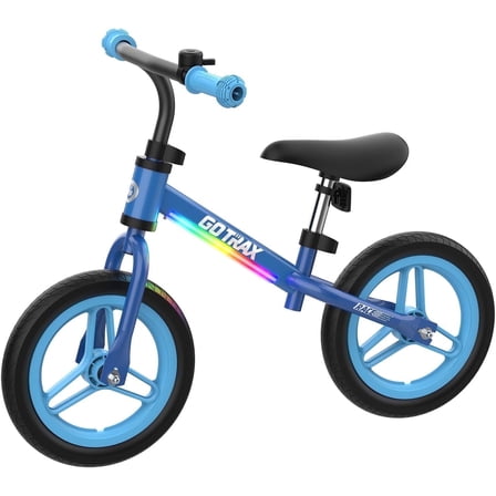 GOTRAX KS12 Kids Balance Bike for Ages 2-5, LED Light Strip, Lightweight ,Adjustable Seat, Easy to Assemble,Blue