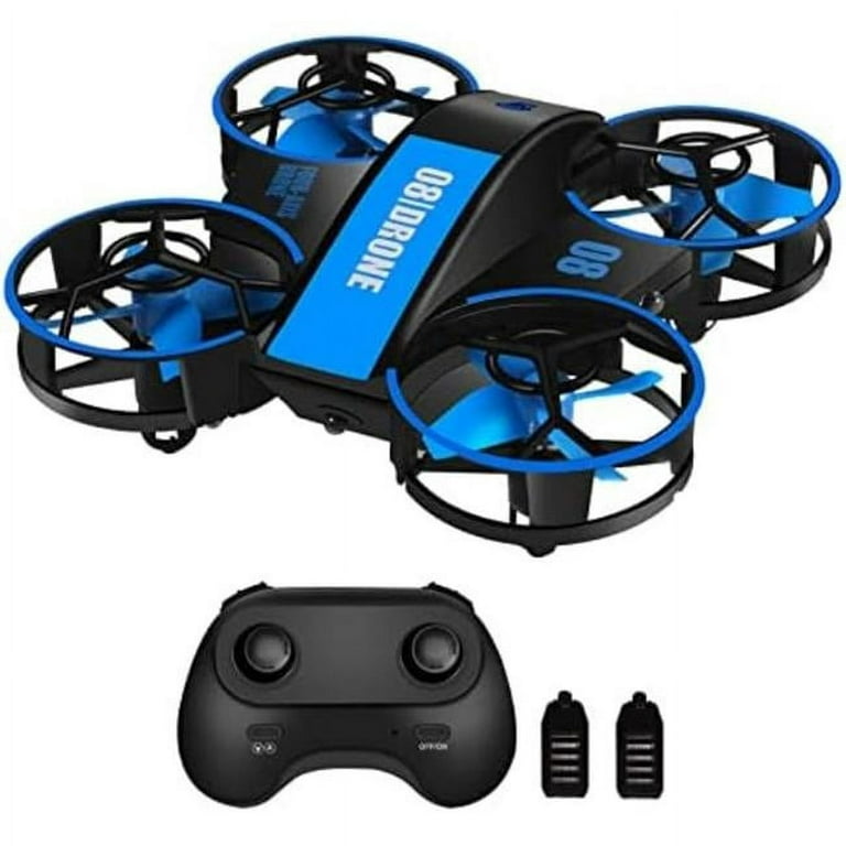 Gotseven Mini Drone for Kids & Beginners Toys Child Drones with Lights RC  Helicopter 3 Speeds - Blue