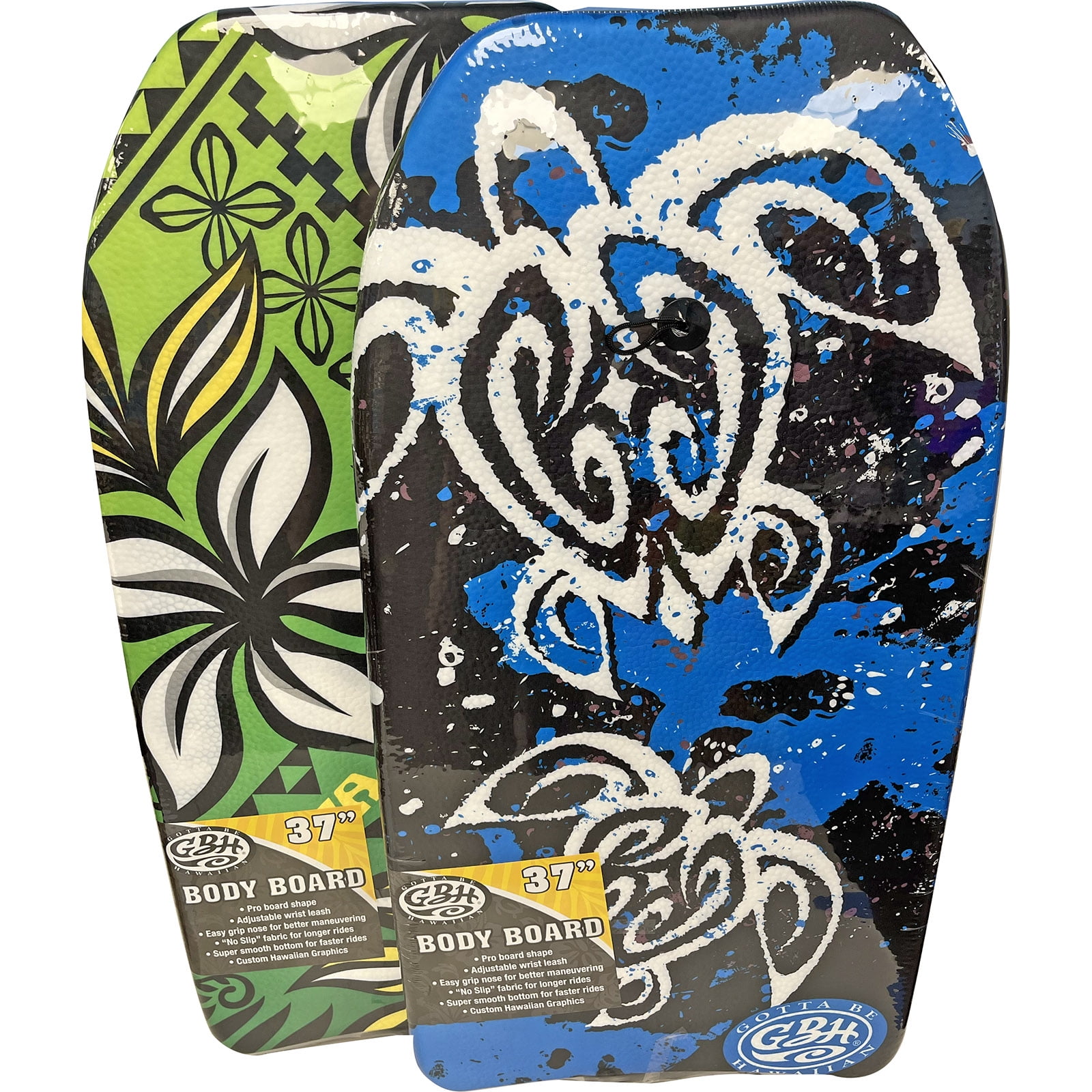 Gotta Be Hawaiian 37" Bodyboard, Assorted Designs, Maxium Load Weight Capacity 90 lbs