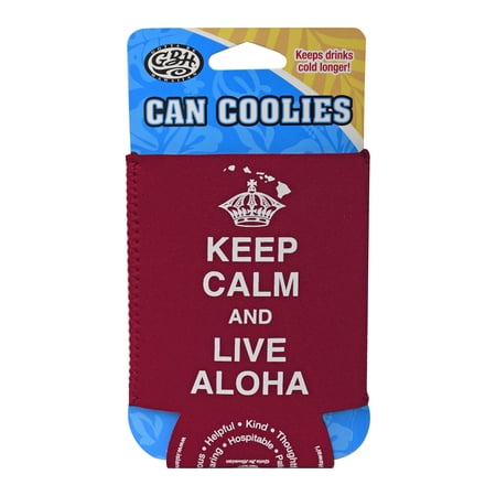 Gotta Be Hawaiian Keep Calm and Live Aloha Flat Can Coolie