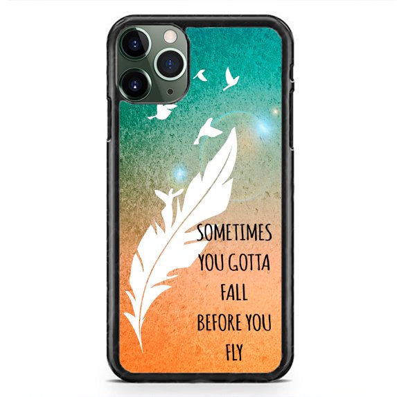 Gotta Fall Before You Fly Slim Shockproof Hard Rubber Custom Case Cover For iphone 15 Pro Max Plus 14 13 Mini