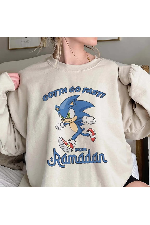 Gotta Go Fast For Ramadan Sonic Shirt, Trending Unisex Tee Shirt, Unique Shirt Gift, Sonic