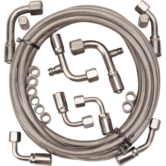 Gotta Show 343100 Braided Stainless Steel A/C Hose Kit