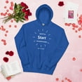 thumbnail image 1 of Gotta Start Somewhere Unisex Hoodie (Royal, XL), 1 of 2