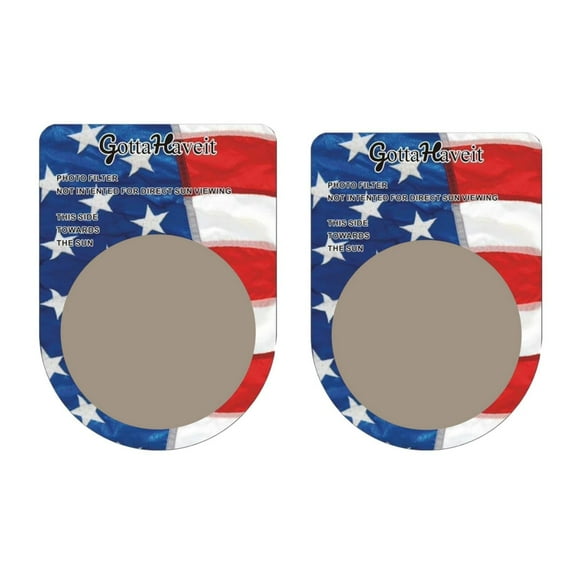 GottaHaveit - Solar Filter for Smartphone - Solar Photo Filter Lens, for Taking Images of The Solar Eclipse with Cellphone. 2 Pack