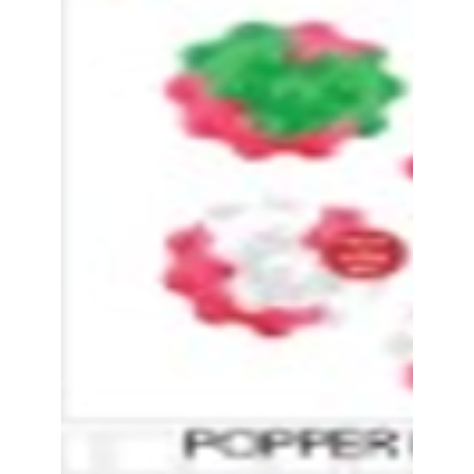 GottaPop 2.6" Bubble Popper Fidget Toy, Red and Green Ball